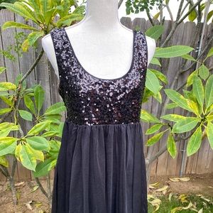 Black Sequin Dress